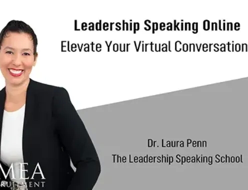 Leadership Speaking Online'  Virtual Workshop with Dr. Laura Penn